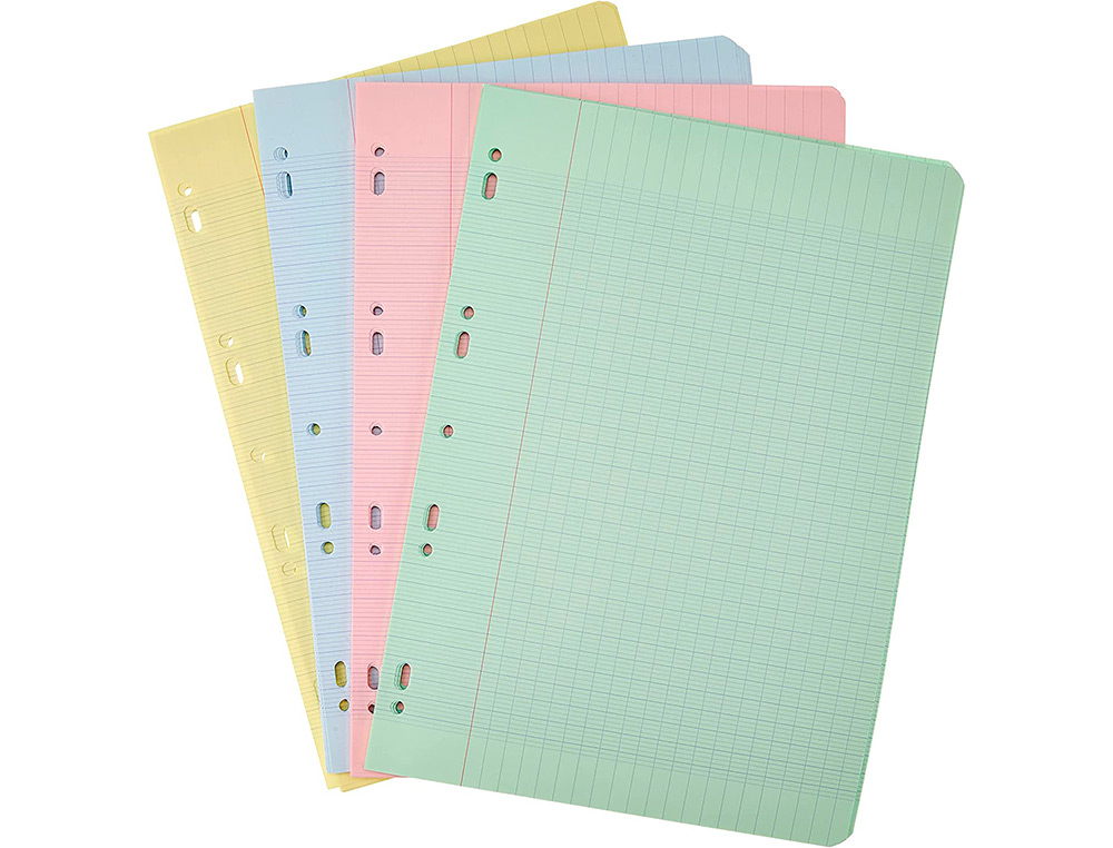 FEUILLET MOBILE CLAIREFONTAINE A4 210X297MM PAPIER DESSIN 200F 125G SYS COLORIS ASSORTIS
