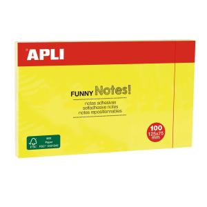 BLOC NOTES 75 X 125 JAUNE