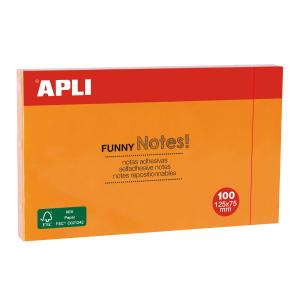 BLOC NOTES 75 X 125 ORANGE