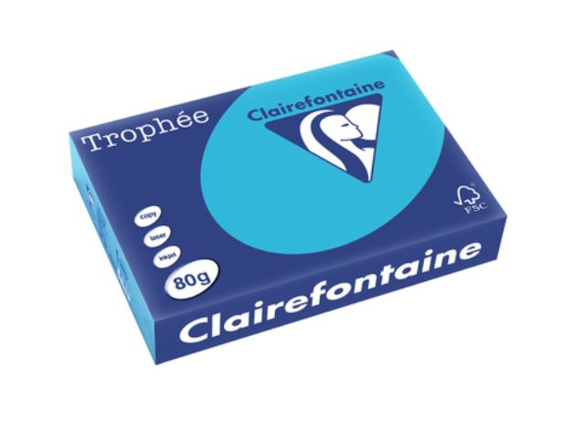 PAPIER TROPHEE BLEU ROYAL INTENSE A4 80G