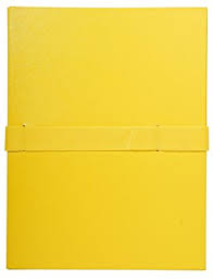 EXACOMPTA CHEMISE DOS EXTENSILE SANGLE VELCRO JAUNE