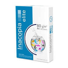 Ramette A4 Inacopia Elite 80g 500F Blanc par 5 (2500 feuilles)