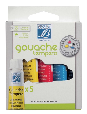 GOUACHE LEFRANC BOURGEOIS BOITE 5 TUBES