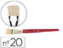 BROSSE PLATE PINSELFABRIK SOIE DE PORC N20 VIROLE FER BLANC NICKEL