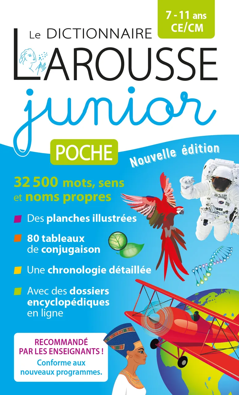 DICTIONNAIRE LAROUSSE JUNIOR POCHE - 7/11 ANS - CE/CM