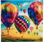 CRYSTAL ART MONTGOLFIERES BRODERIE DIAMANT