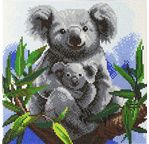 CRYSTAL ART KOALAS BRODERIE A DIAMANTER